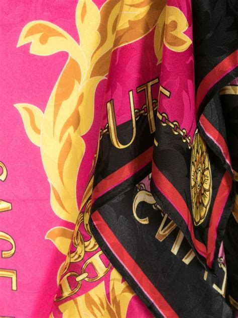 versace jeans couture printed foulard shopping bag|versace jeans couture outlet.